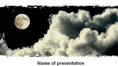 Full Moon PowerPoint Template by PoweredTemplate.com