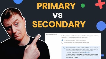 Primary vs Secondary conversions in Google Ads