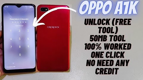 Oppo A1k Password Reset (Free Tool) Just One Click 100% Worked | Cph1923 Unlock