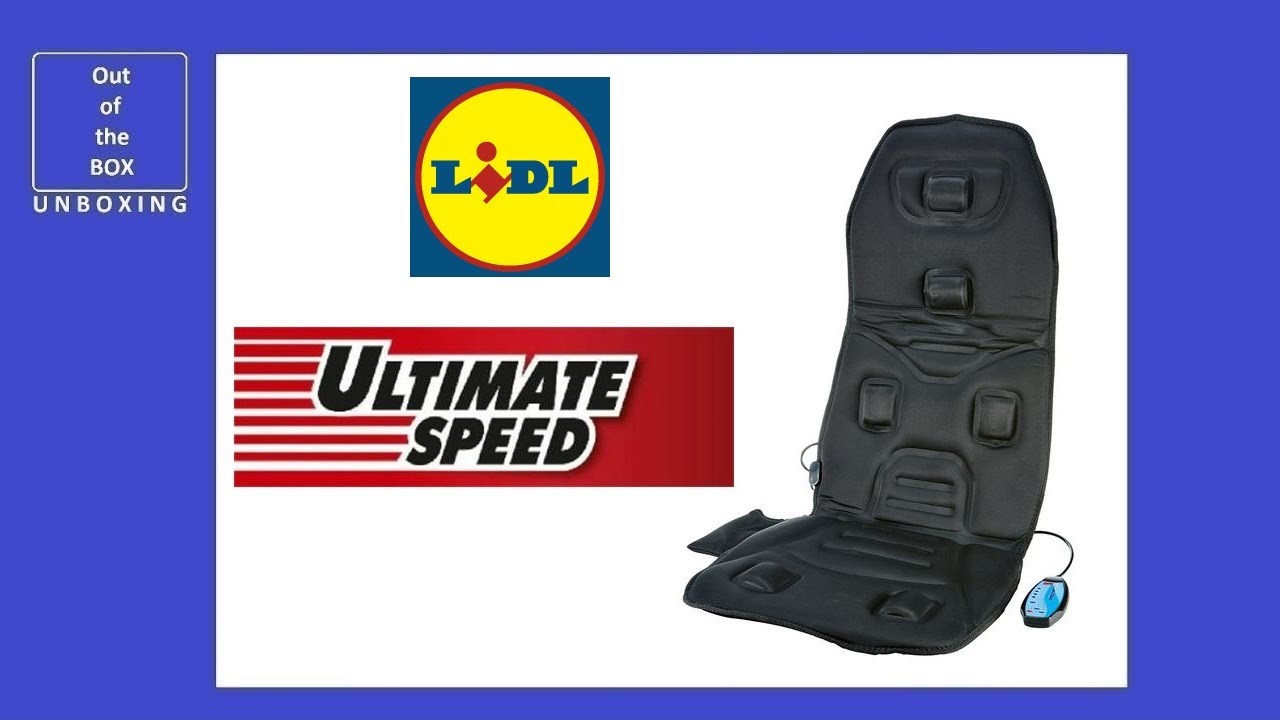 UltimateSpeed Car Massage Seat Cover UAMM 12 B2 UNBOXING (Lidl 5 programs  30 min 2in1) - YouTube