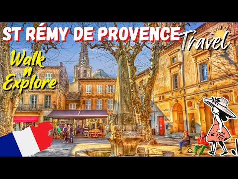 Saint-Rémy-de-Provence 🇫🇷 French Village Tour 🌞 Beautiful Provençal Villages 🌸 4K