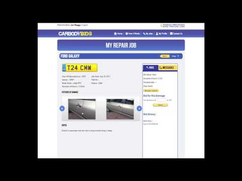 Car Body Bids Body Repair Shop - Sign Up Video