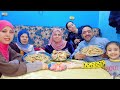 احلى لمه في بيت العائله مع ماما واخواتي على المحشي والدجاج والطعم لذيذ