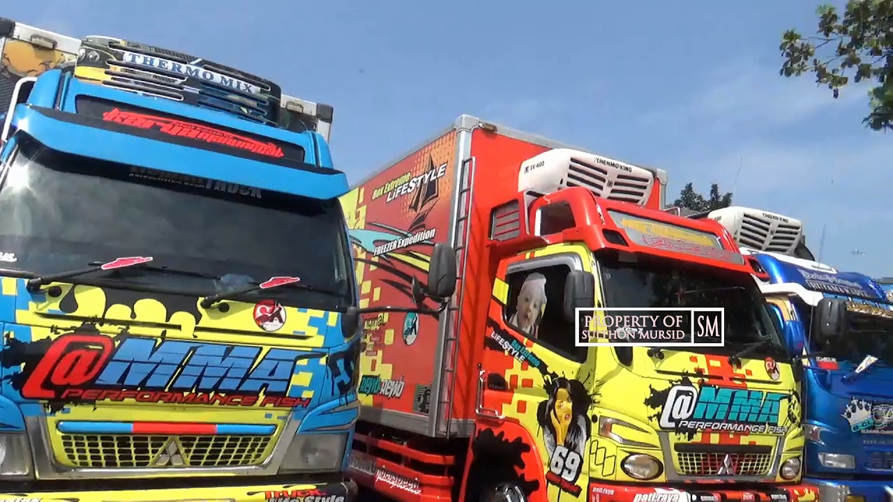 Truk Ikan Mania Super Keren  Body Dan Bakny Stiker  Mobil  