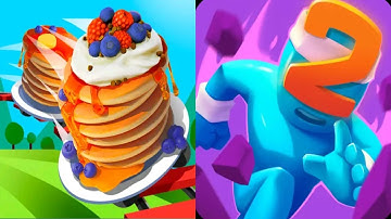 Pancake Run vs Merge Grabber - All Levels Gameplay Android iOS Ep1 