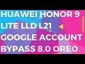 Huawei Honor 9 Lite LLD L21 FRP Bypass Google Account 8.1 oreo Without PC or any box 2019