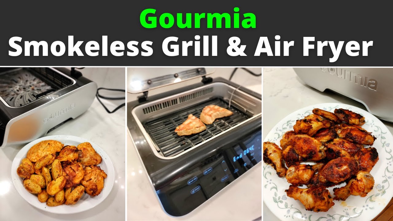 New Gourmia GGA2120 FoodStation Indoor Smokeless Grill with Guided