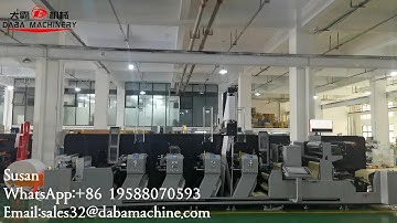 DABA 570mm 4 Colors Customize Inline Label Flexo Printing Machine Ready Ship To Belarus#flexografia