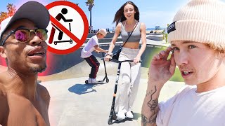 Teaching Charly Jordan How To Scooter!