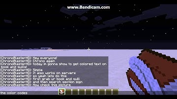How to have colored text in minecraft! (book and quill)