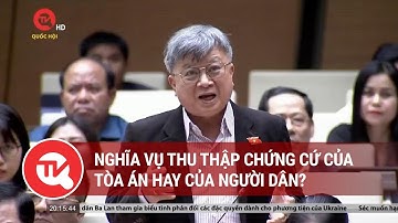 Nghĩa vụ thu thập chứng cứ của tòa án hay của người dân? | Truyền hình Quốc hội Việt Nam