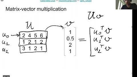 ML Zoomcamp 1.8 - Linear Algebra Refresher