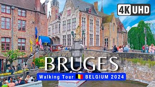 BRUGES Walking Tour 4K 🧇 BELGIUM 2024 🇧🇪 BRUGGE Walk