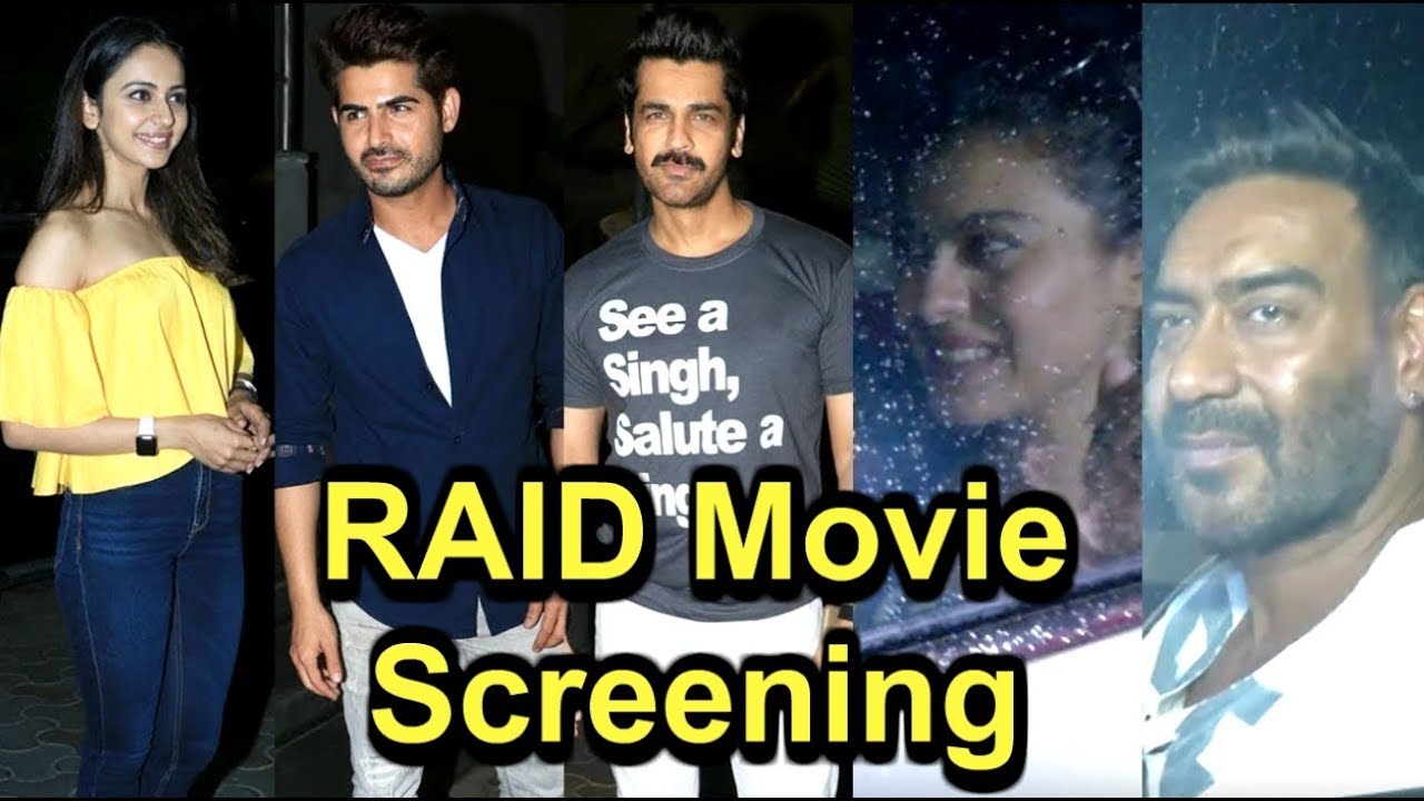 Raid Movie Screening | Ajay Devgan , Kajol, Rakulpreet Singh And Others