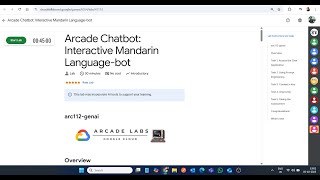 Arcade Chatbot: Interactive Mandarin Language-bot || Lab Solution || Google Cloud Arcade 2025