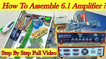 How to make 6.1 amplifier | using stk4141 | stk4191 | 5.1 amplifier model | step by step full video