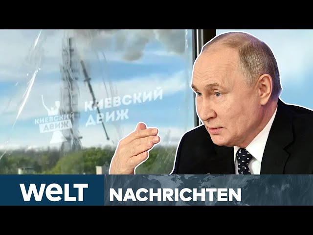 PUTINS KRIEG: Russland zerstört Fernsehturm in Charkiw! Schwerer Angriff auf Ukraine I WELT STREAM
