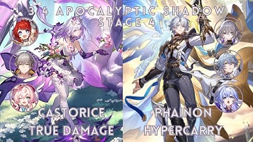 Castorice E0S1 True Damage & Phainon E0S0 Hypercarry Apocalyptic Shadow 4 | Honkai: Star Rail 3.4