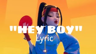 HEY BOY lyric - over the moon | netflix