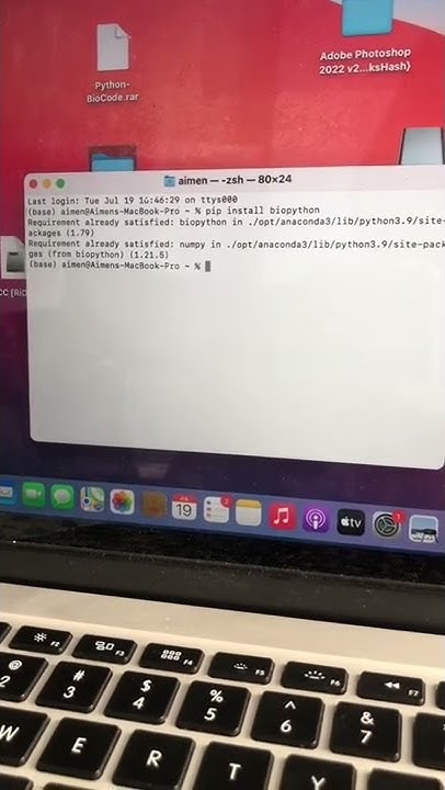 How to install BioPython package - YouTube