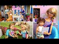 Barbie Doll Family Night Routine - Titi Toys & Dolls