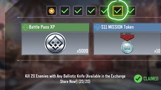 Kill 20 Enemies with Any Ballistic Knife (Available in the Exchange Store Now!) (20/20) ✅