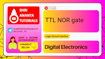 TTL NOR gate #digitalelectronic  #electronicsengineering #digitalelectronicslectures  #ttl