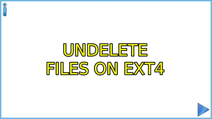Ubuntu: undelete files on ext4 (3 Solutions!!)