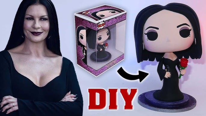 100% DIY Funko Pop of Wednesday Dance Scene with air dry clay