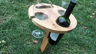 Several years ago, my sister-in-law challenged me to make a wine table like the one she saw on one of Pintrest, Spacebook, Twitter, 