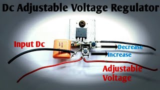 How To Make Adjustable Voltage Regulator/Controller | 12 volt dc moter regulator | IRFZ44 mosfet