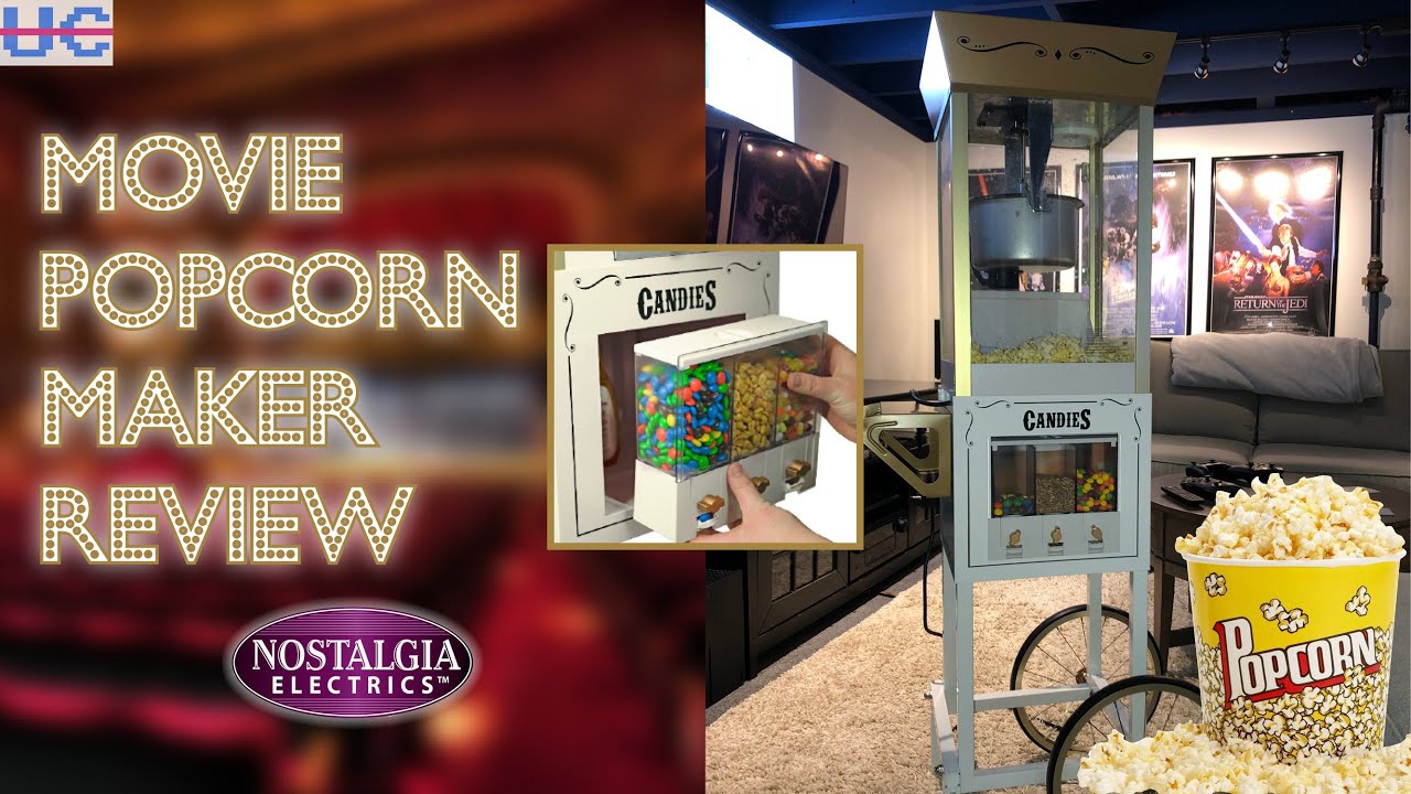 Nostalgia Popcorn Machine with CANDY DISPENSER Review: Ultimate Game Room  Addition? 