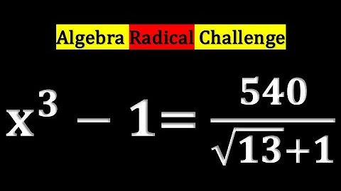 Algebra Radical Challenge : Cambridge Exam! #education #maths #learnmath #algebra