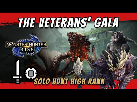 Monster Hunter Rise | The Veterans' Gala quest | Sword and Shield solo.