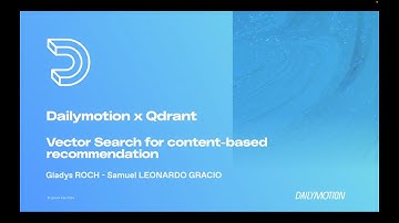 Vector Search for Content-Based Video Recommendation - Gladys and Sam | Vector Space Talk #012
