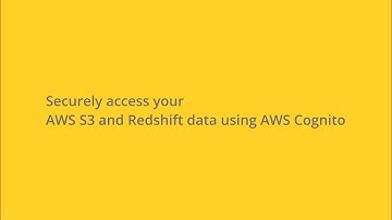 Access S3 and Redshift data using AWS Cognito service and Alteryx Designer
