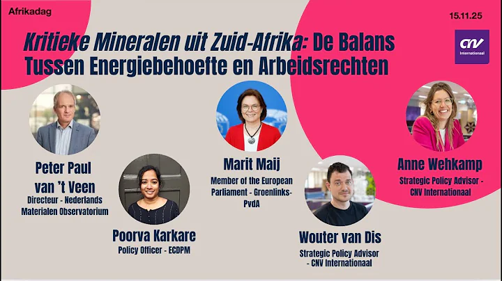 Critical Minerals from South Africa: Balancing Energy Needs and Labor Rights | Afrikadag 2025