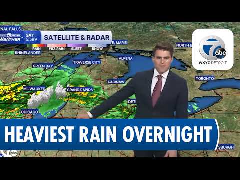 Metro Detroit Weather: Steady Rain Today, Heaviest Overnight