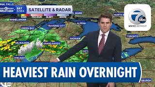 Metro Detroit Weather: Steady Rain Today, Heaviest Overnight
