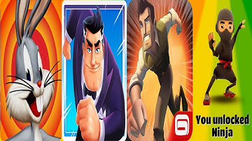 Looney Tunes Dash vs Agent Dash vs Danger dash vs Subway surfers ninja || Android iPad IP PLAYGAME