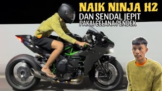Pakai Celana Pendek Dan Sendal Jepit Pakai H2! Inilah Yang Terjadi!!