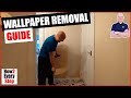 How to REMOVE WALLPAPER using only water &amp; without a wall paper stripper