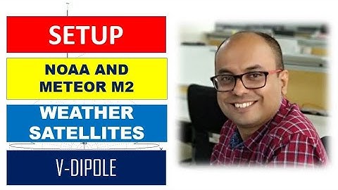 Setup for Noaa and Meteor M2 weather satellites: V Dipole antenna.