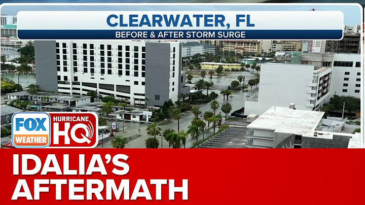 Aftermath of Flooding in Clearwater Beach, Florida