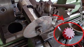 How to make gear teeth with a manual lathe & harden iron