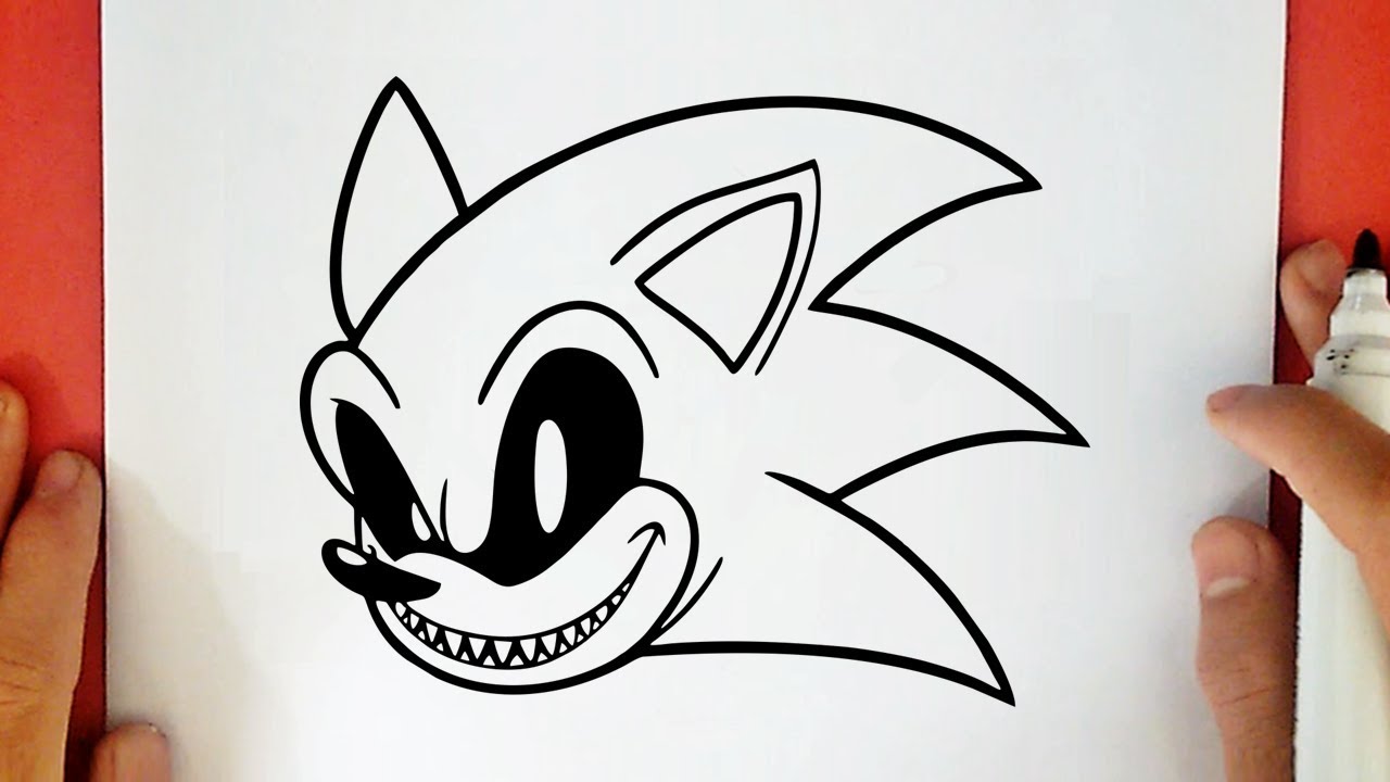 Como DESENHAR SONIC EXE - Como DIBUJAR a SONIC EXE - How to DRAW