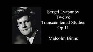 Lyapunov  Transcendental Studies Op 11 played by Malcolm Binns