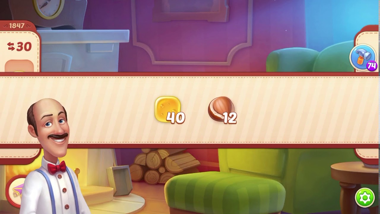 Homescapes Level 1847 With No Boosters