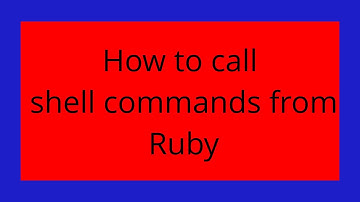 How to call shell commands from Ruby