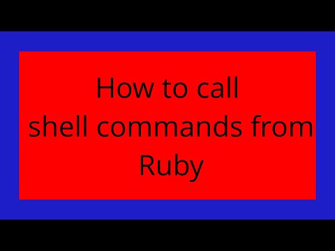 How to call shell commands from Ruby